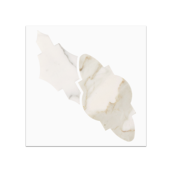 S292 - Calacatta Gold Elisa Mosaic Honed Swatch Card