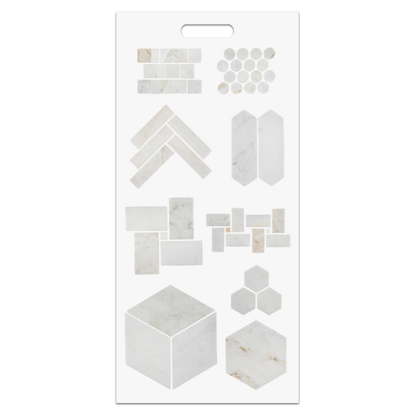 Bianco Oro Slim Handheld Mosaic Board