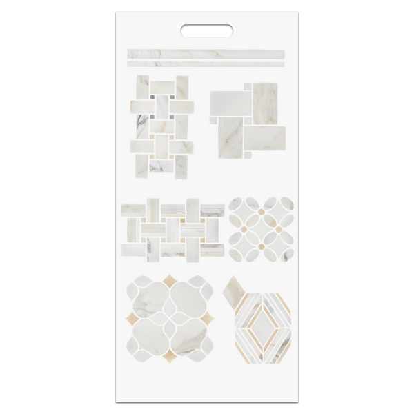 Calacatta Gold Slim Handheld Design Board (B)