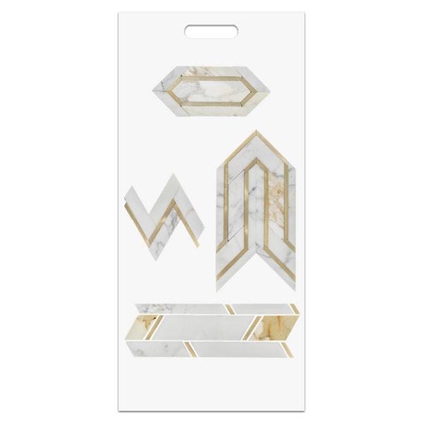 Calacatta Gold Slim Handheld Design Board (D)