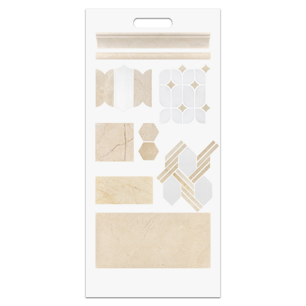 Crema Marfil Slim Handheld Board (A)
