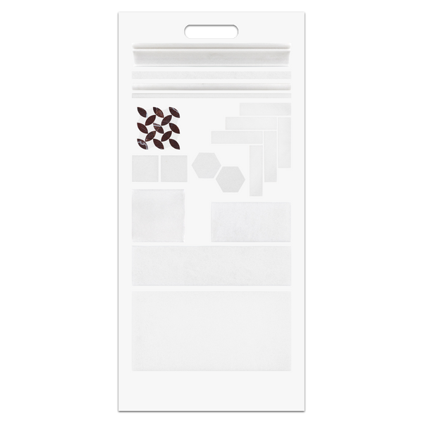 White Thassos Slim Handheld Board (A)
