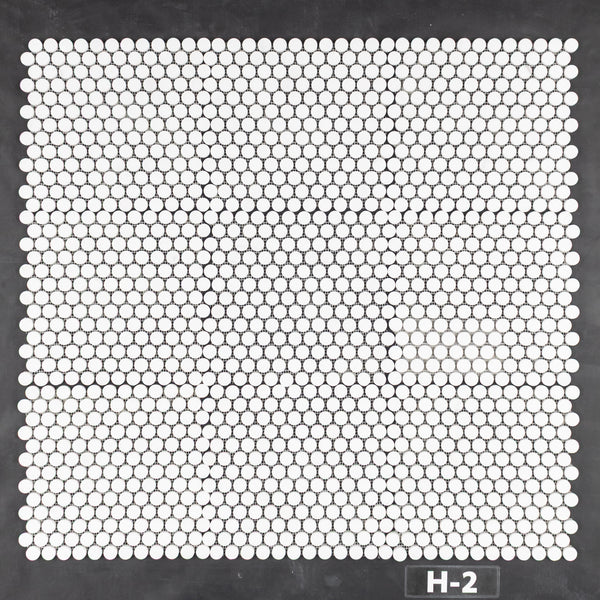 Dolomite 1" Rounds Mosaic Honed