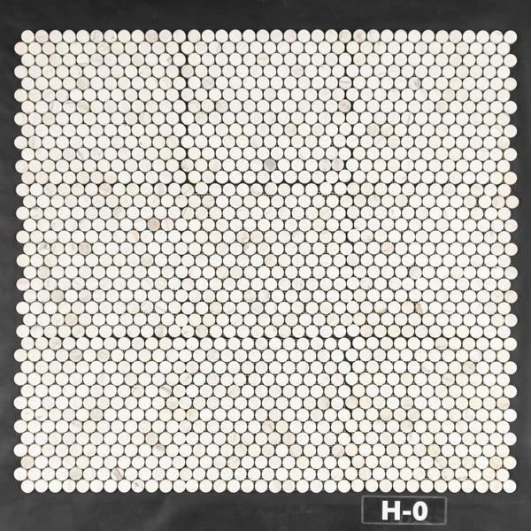 Vena D'Oro 1" Rounds Mosaic Honed