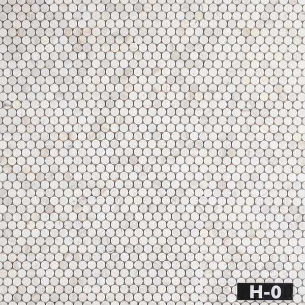 Vena D'Oro 1" Rounds Mosaic Honed