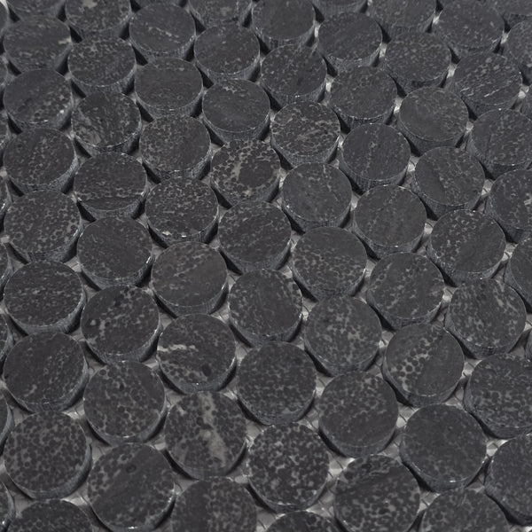 Belgian Bluestone 1" Rounds Mosaic Honed