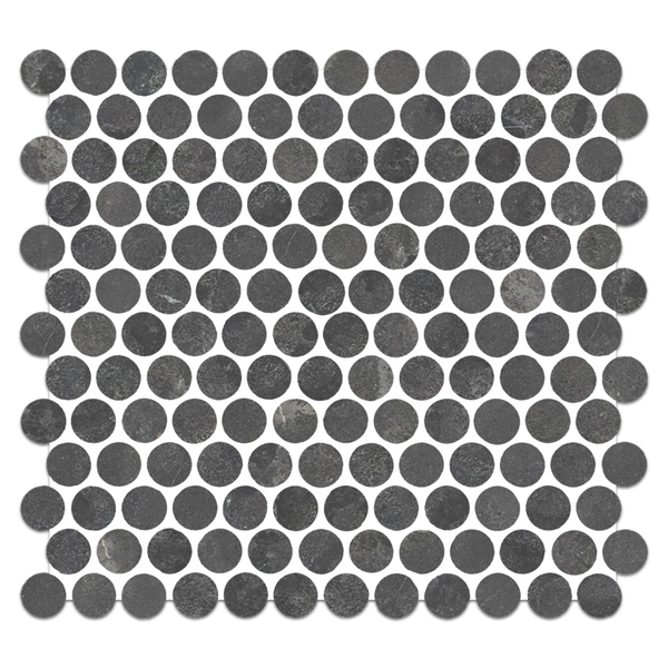 Belgian Bluestone 1" Rounds Mosaic Honed