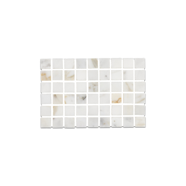 Loose Swatch - Calacatta Gold 5/8" Square Mosaic Honed
