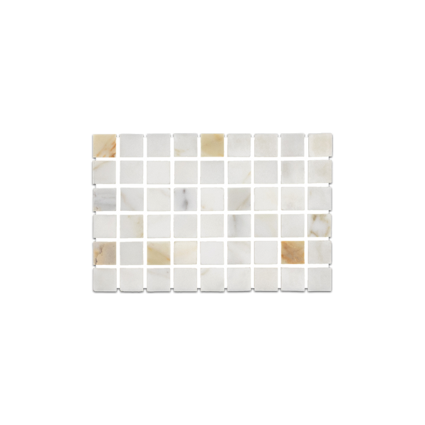 Loose Swatch - Calacatta Gold 5/8" Square Mosaic Polished
