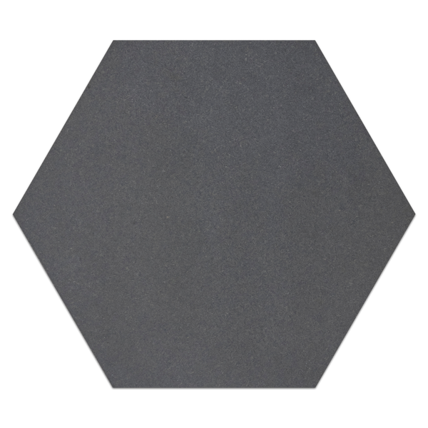 Basalto gris 10,5" Hexágono pulido