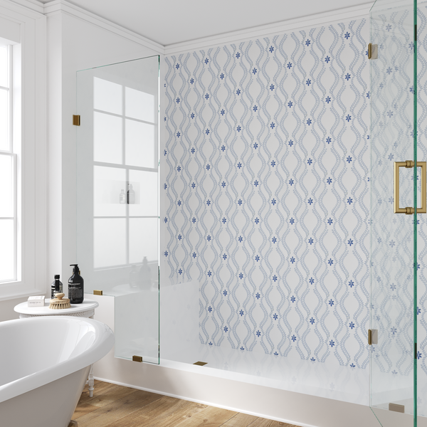 Calacatta Gold Tulip con Crema Marfil Waterjet Pulido