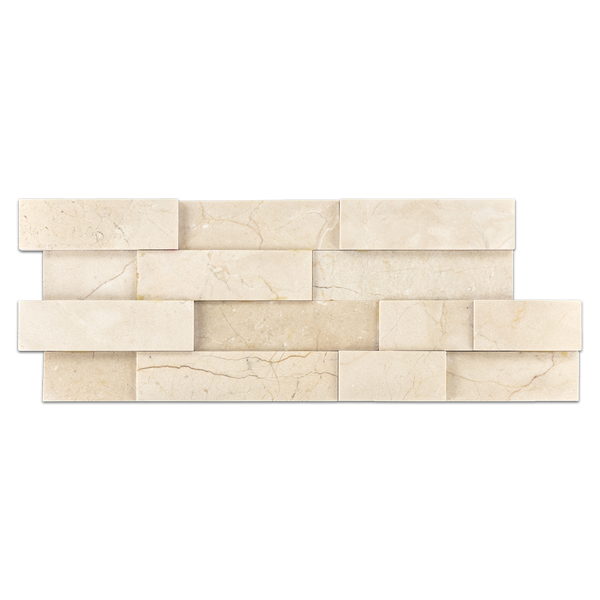 **LIMITED STOCK** Crema Marfil Two Piece Corner Ledgerstone Honed