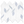 Pétalo de Thassos blanco con mosaico azul celeste pulido