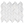 Mosaico de pétalos blanco perla pulido