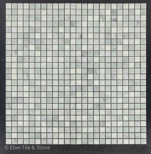 Ming Green 1" x 1" Square Mosaic Polished - Elon Tile & Stone