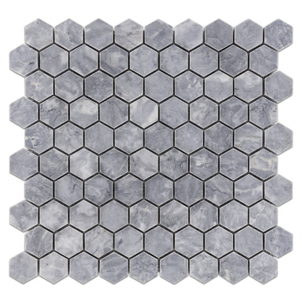 Pacific Gray 1 1/4" Hexagon Mosaic Honed - Elon Tile & Stone