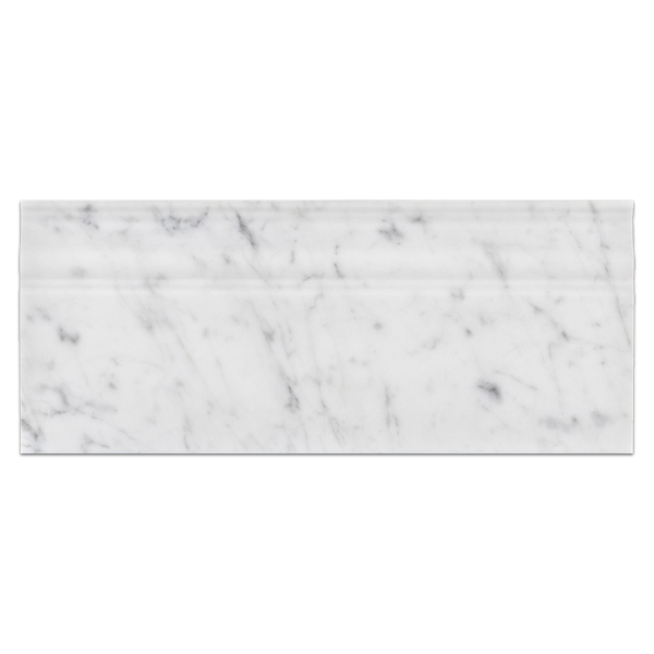 Moldura de base Bianco Carrara perfeccionada