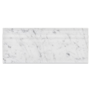 Bianco Carrara Base Molding Honed