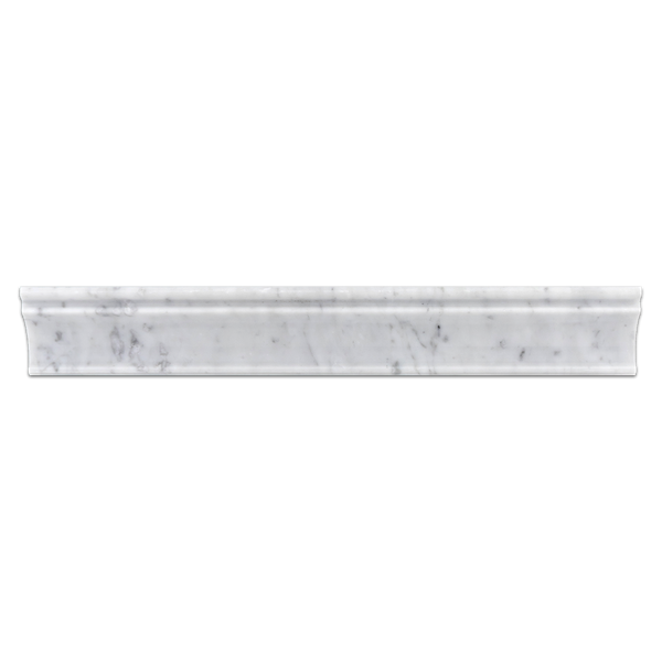 Bianco Carrara 2" x 12" Capital Molding Polished - Elon Tile
