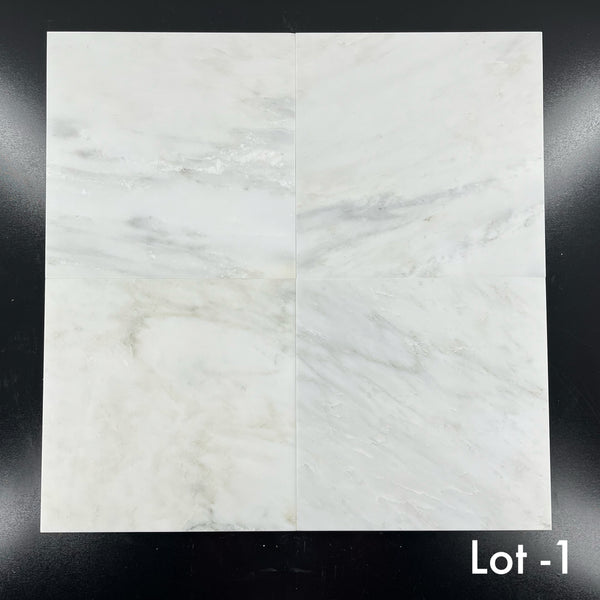 Pearl White 12" x 12" Honed - Elon Tile & Stone