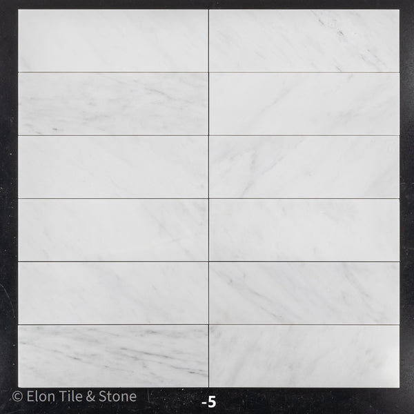 Pearl White 4" x 12" Polished - Elon Tile & Stone