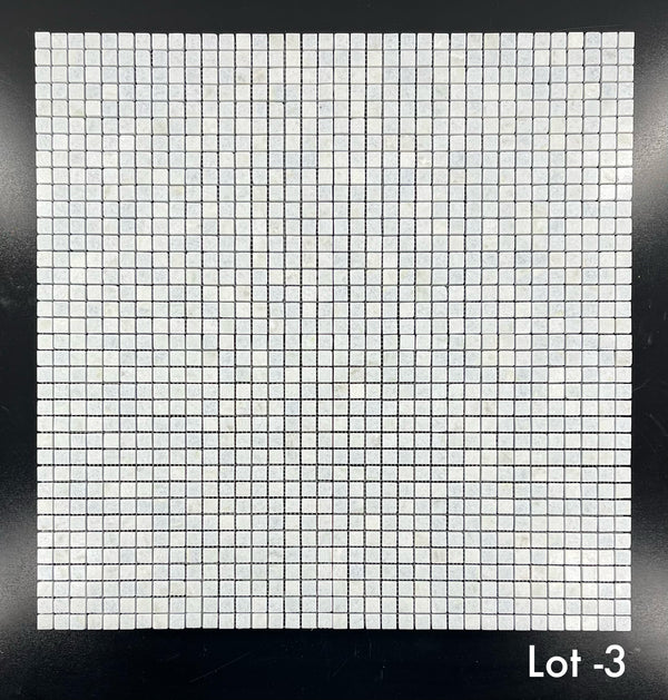 Azul Celeste 5/8" x 5/8" Mosaico cuadrado pulido