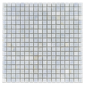 Blue Celeste 5/8" x 5/8" Square Mosaic Polished (1 sf) - Elon Tile