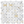 Tejido de cesta dorado Calacatta con mosaico de puntos grises pacíficos de 3/8