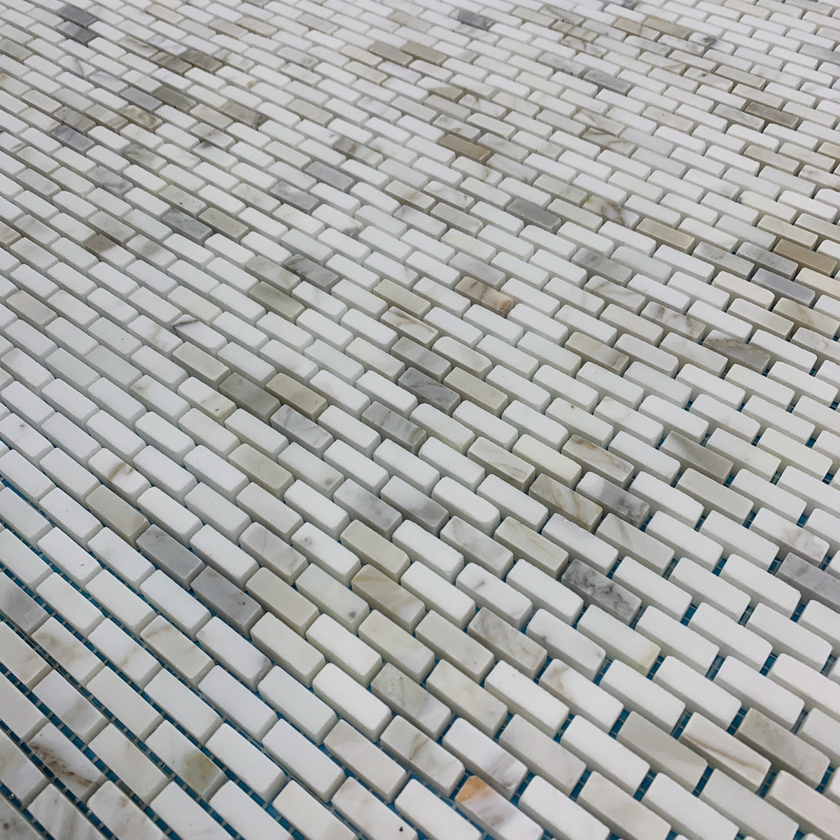 Calacatta Gold Micro Brick Mosaic Honed – Elon Tile & Stone
