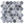 Bardiglio Nuvolato Mosaico hexagonal de 2