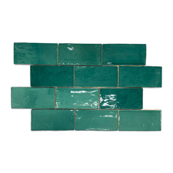 Hampton Green 3" x 6" Glossy - Elon Tile