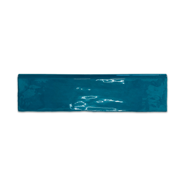 Hampton Turquoise 3" x 12" Bullnose Glossy - Elon Tile