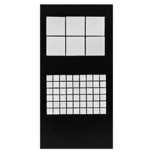 CC17 - White Thassos 5/8" x 5/8" Moaic Polished and 2" x 2" Mosaic Polished Card - Elon Tile