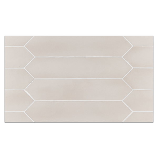Optics Board Collection - CTB210 - Optics Beige 2.6" x 13" Picket Glossy Board - Elon Tile