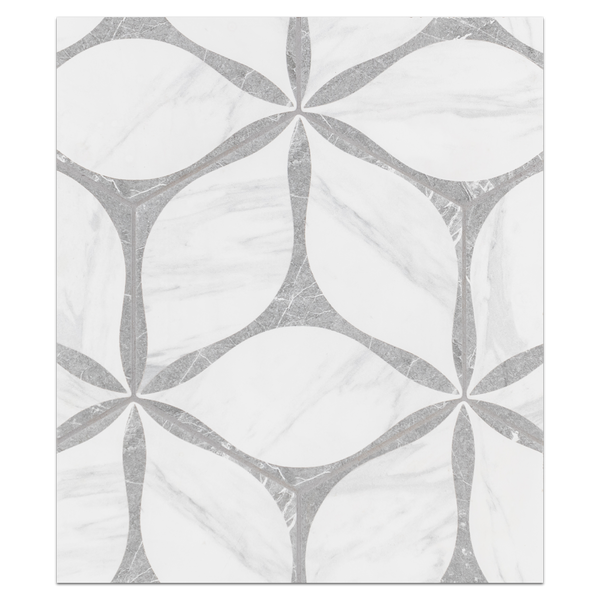 Hexagon Porcelain Board Collection - HPB101 - Corola Grey 8" Hexagon Board - Elon Tile