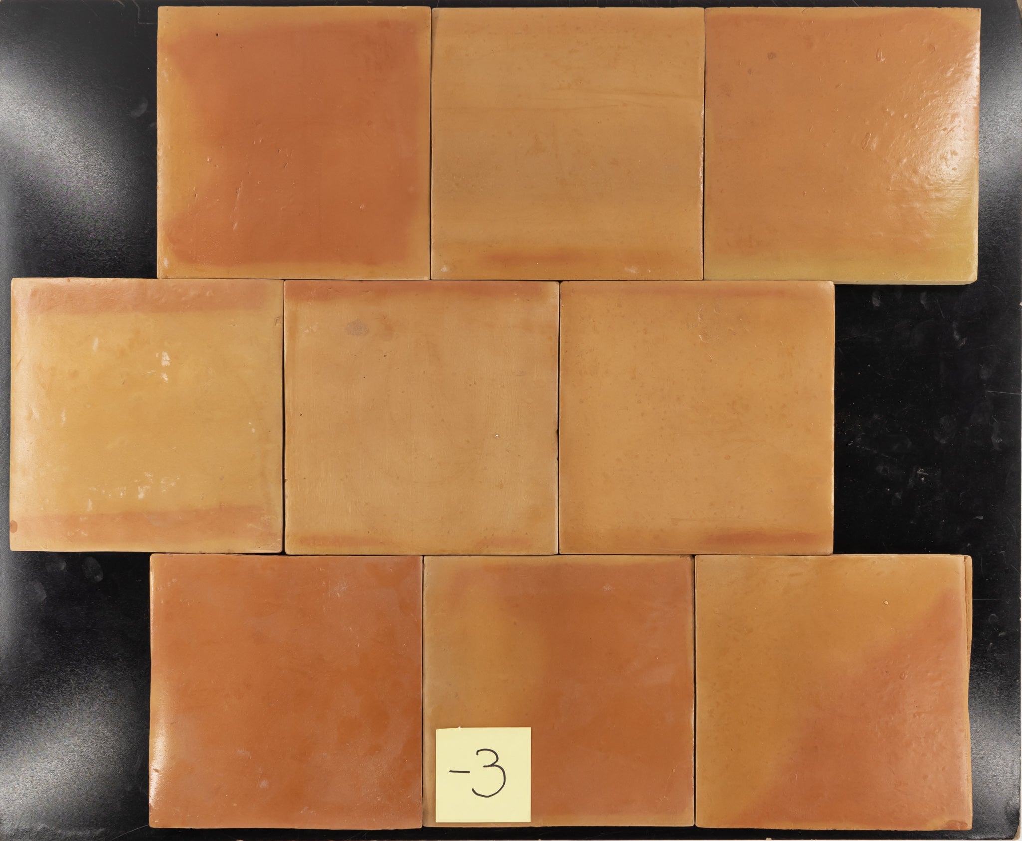 Black Glossy Terracotta Tile, 2 1/4x7 7/8x3/8