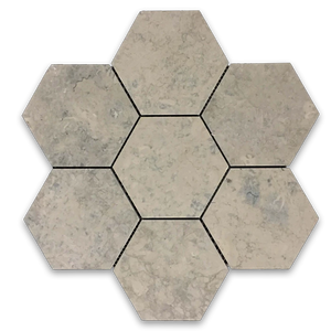 **LIMITED STOCK** Quartier Parisian 5" Hexagon Mosaic Honed (1 sf) - Elon Tile