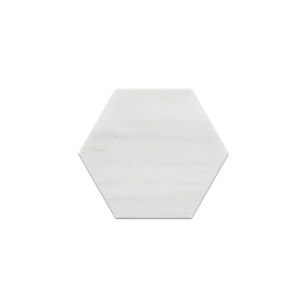Loose Swatch - Dolomite 5" Hexagon Mosaic Honed