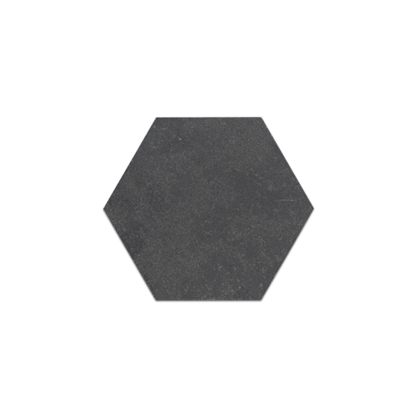 Loose Swatch - Grey Basalt 5" Hexagon Mosaic Honed
