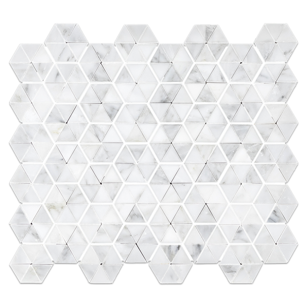 Mosaico de mini rueda de alfiler blanco perla pulido 